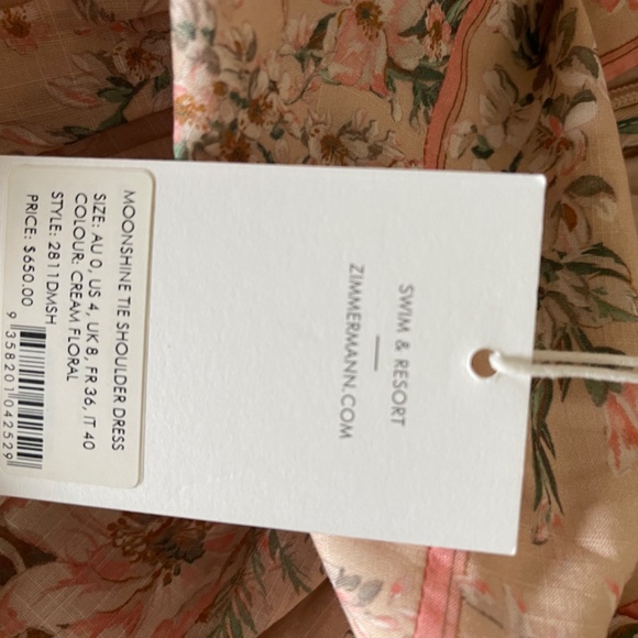 Nwt Zimmermann moonshine maxi dress - sz. 0 - Picture 5 of 5